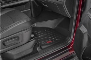 Ram 1500 Classic Floor Mats - Front - Rough Country - Heavy Duty - '19-'23 Ram 1500 Classic Floor Mats - Front - Rough Country - Heavy Duty - '19-'23